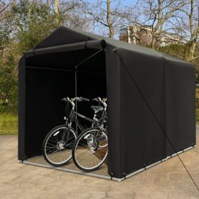 7 x 5.2FT Storage Shelter Outdoor Bike Tent with Waterproof Cover and Zipper Door